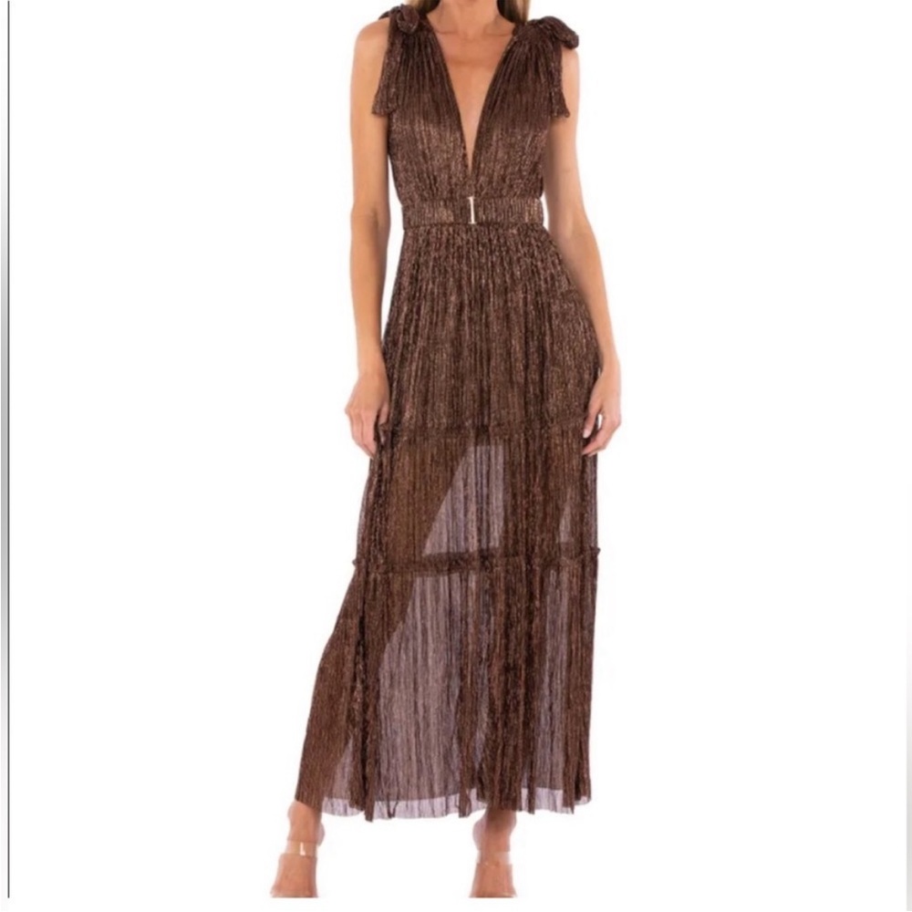 LIKE NEW SABINA MUSAYEV BRONZE HELENA DRESS SIZE XS